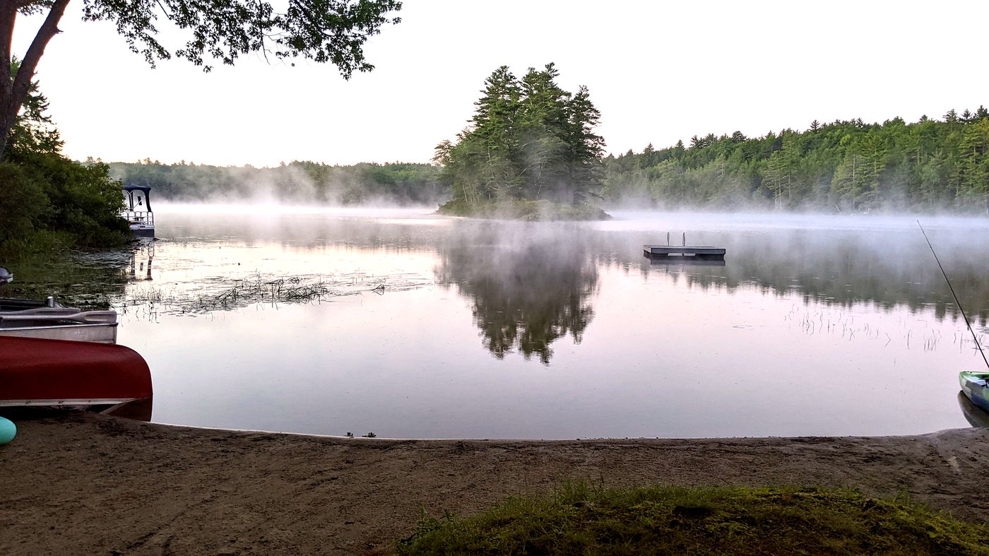 Misty morning on Beaver Pond